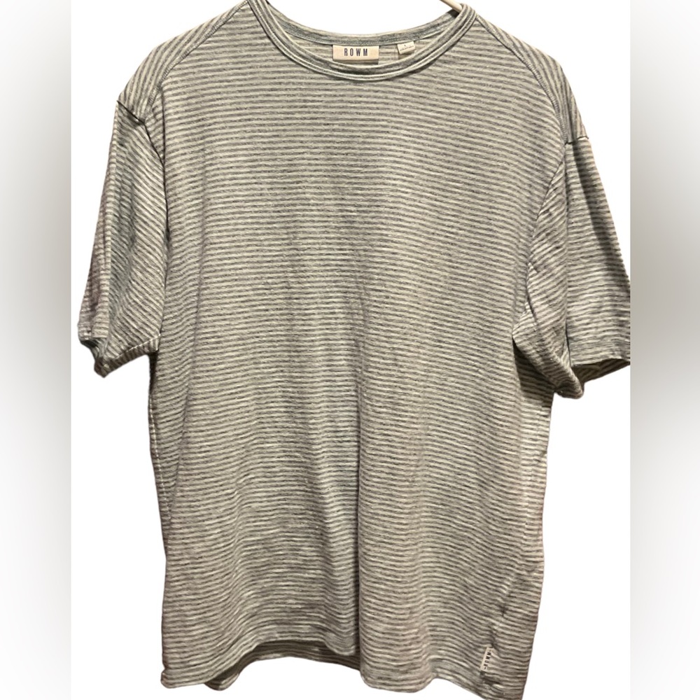 ROWM Mens Stripe Lightweight T Shirt